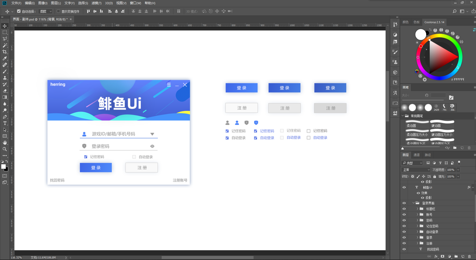 蓝白色调网络验证界面源码插图2